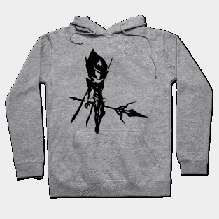 Sylph (space agent) minimal silhouette white Hoodie